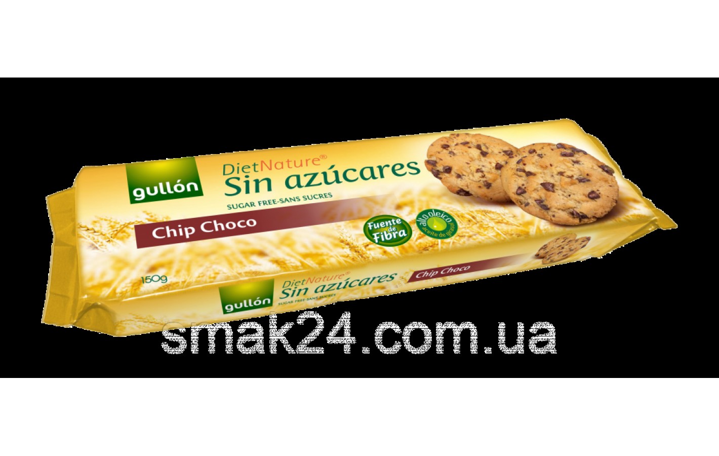 Печиво без цукру зі шматочками шоколаду Gullon Diet Nature Chip Choco Іспанія 150г