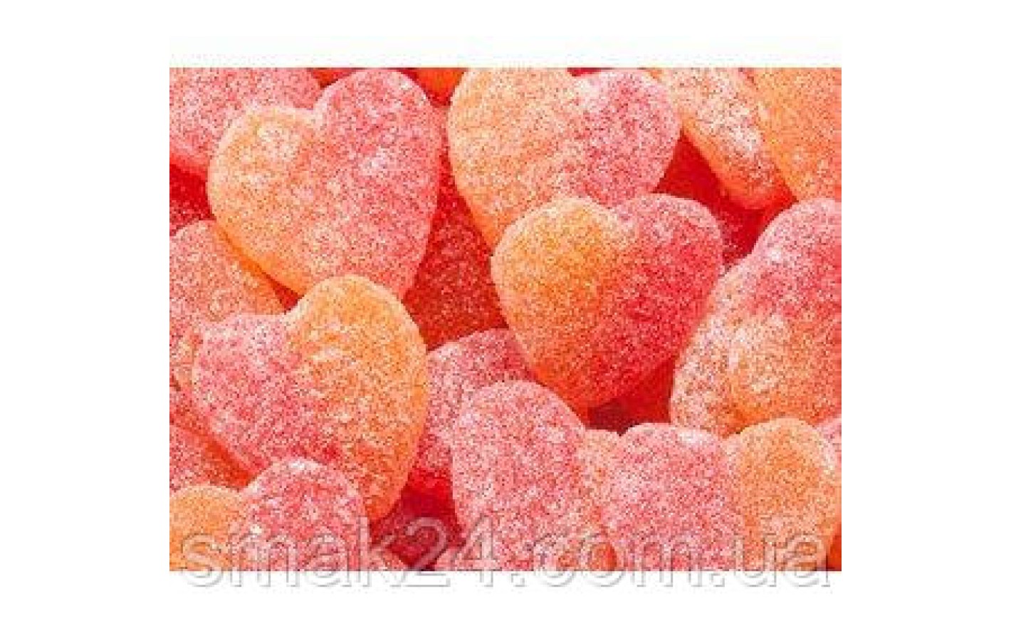 Желейні цукерки без глютену Персикове серце Damel Strawberry Peach Heart 1 кг Іспанія