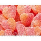 Желейные конфеты без глютена Персиковое сердце Damel Strawberry Peach Heart 1 кг Испания