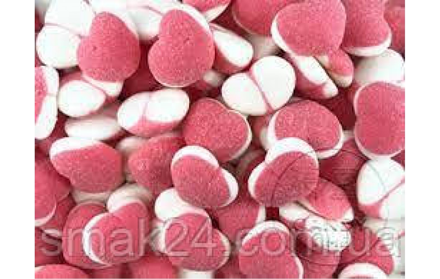 Желейные конфеты без глютена Двойное сердце Damel Strawberry Double heart 1 кг Испания