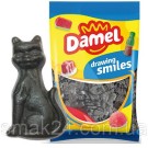 Без глютену! Желейні цукерки чорні лакричні кішки Damel black licorice cats 1 кг Іспанія
