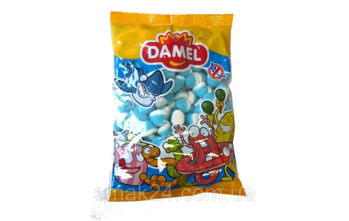 Желейные конфеты без глютена Синий поцелуй Damel  Blue Kiss 1 кг Испания