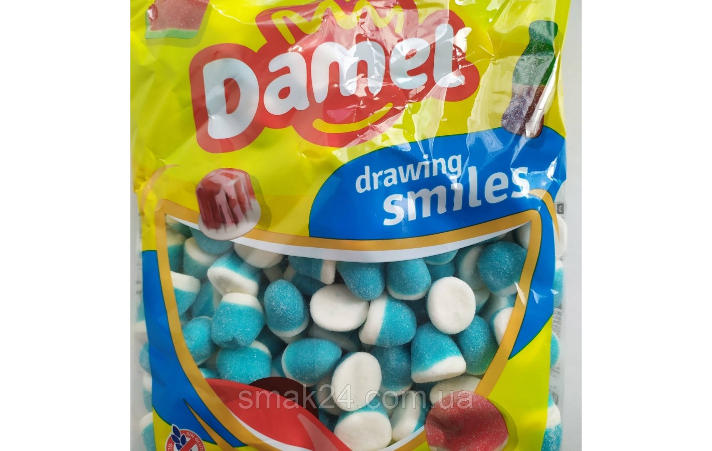 Желейные конфеты без глютена Синий поцелуй Damel  Blue Kiss 1 кг Испания