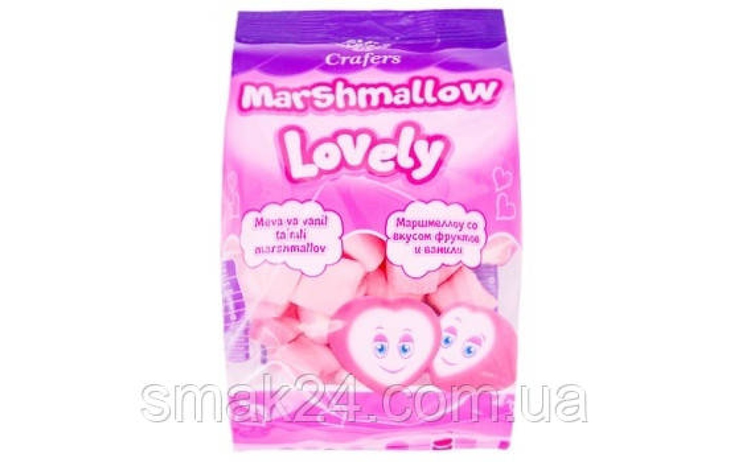 Маршмеллоу LOVELY зі смаком фруктів і ванілі 100г AMILOV