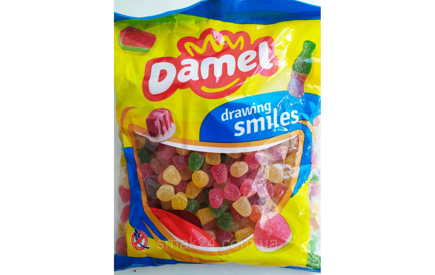 Желейні цукерки без глютену Паризькі кульки Damel Mini Parisien Nouvel 1 кг Іспанія
