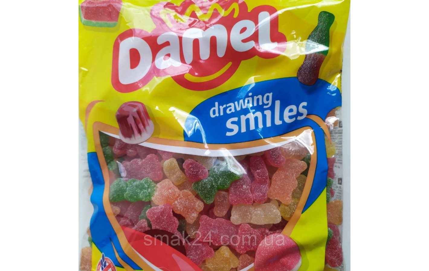 Желейні цукерки без глютену Великі-ведмедики цукрові Damel sugar Bear 1 кг Іспанія