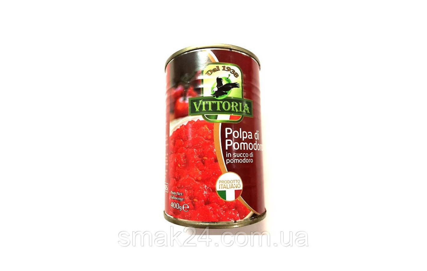 Помідори шматочками у власному соку Vittoria Polpa di Pomodoro 400г Італія