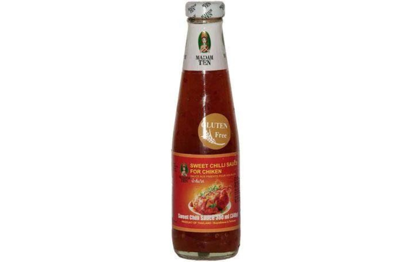 Соус кисло-сладкий чили без глютена для курицы Sweet Chilli sauce for chicken Madam Ten 300 мл Таиланд