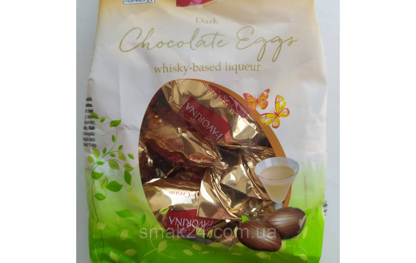 Шоколадные яйца с ликерным Виски  Favorina 150г Германия