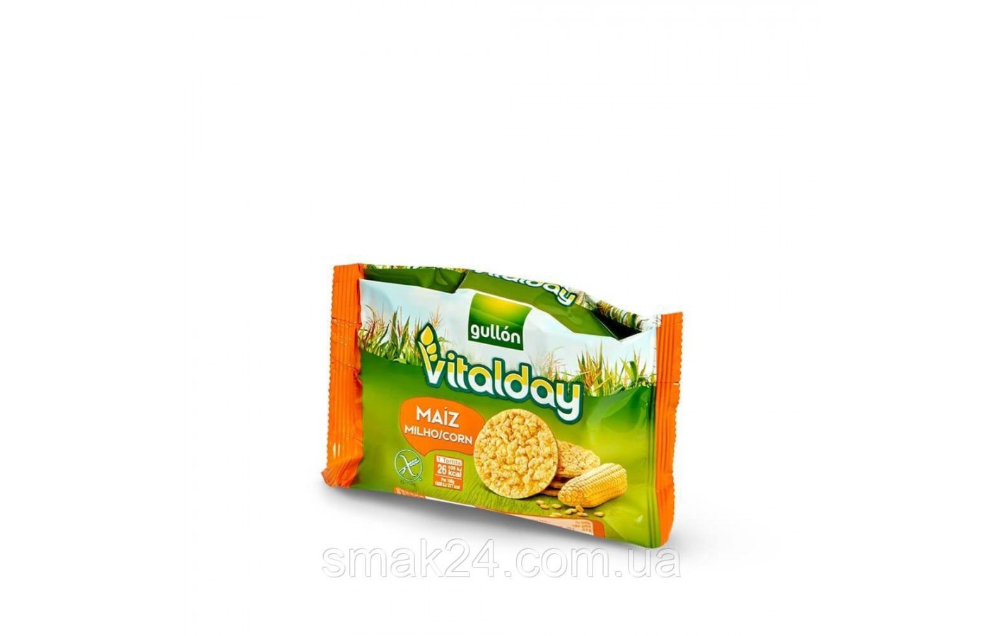 Хлебцы без глютена с кукурузой Vitalday Gullon 108.8г (4х27.2г)  Испания