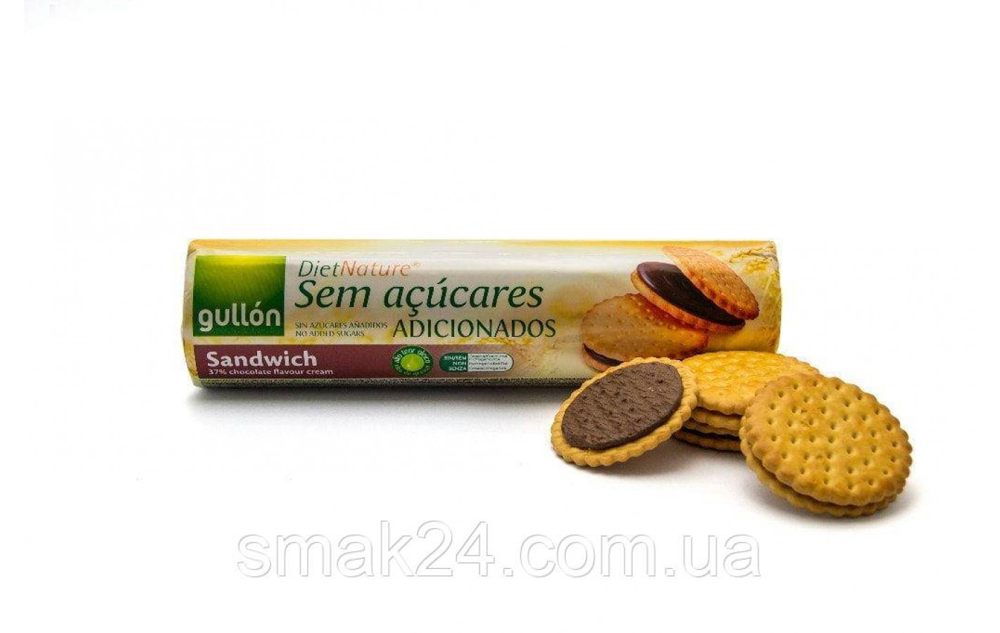 Печиво БЕЗ САХАРА із шоколадним кремом Gullon DietNature Іспанія 250г