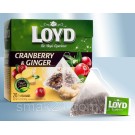 Чай із журавлиною й імбиром Loyd Cranberry&Ginger 20 пірамідок 40 г Польща