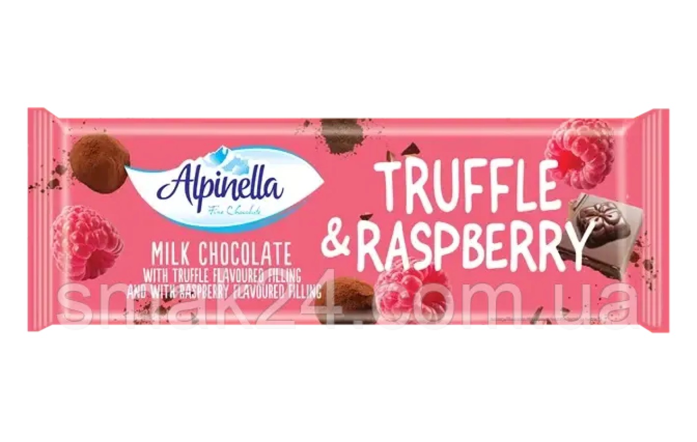 Шоколад Alpinella з трюфелем і малиною 270 г Польща