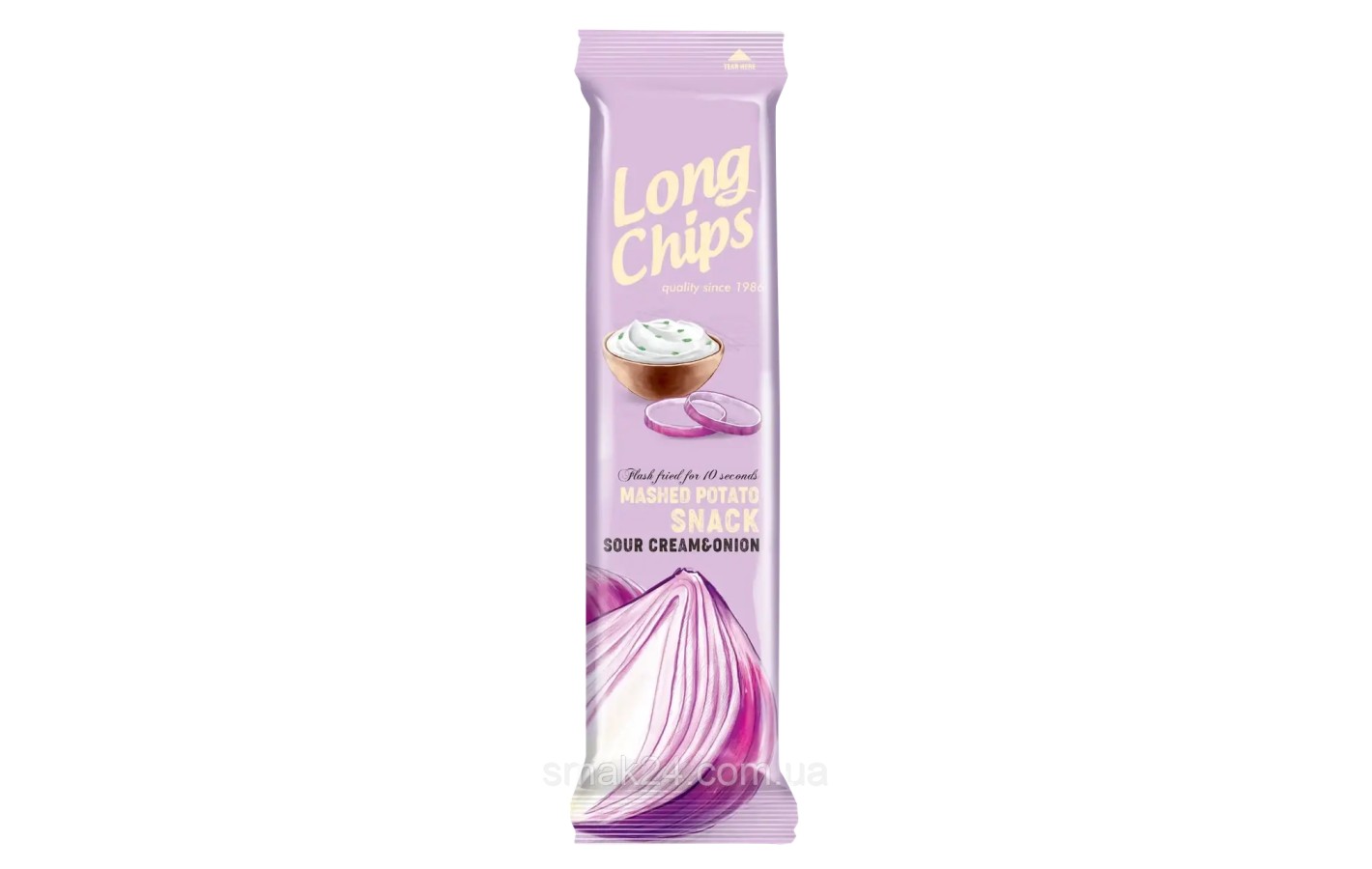 Чіпси сметана і цибуля Long Chips 75г Латвія