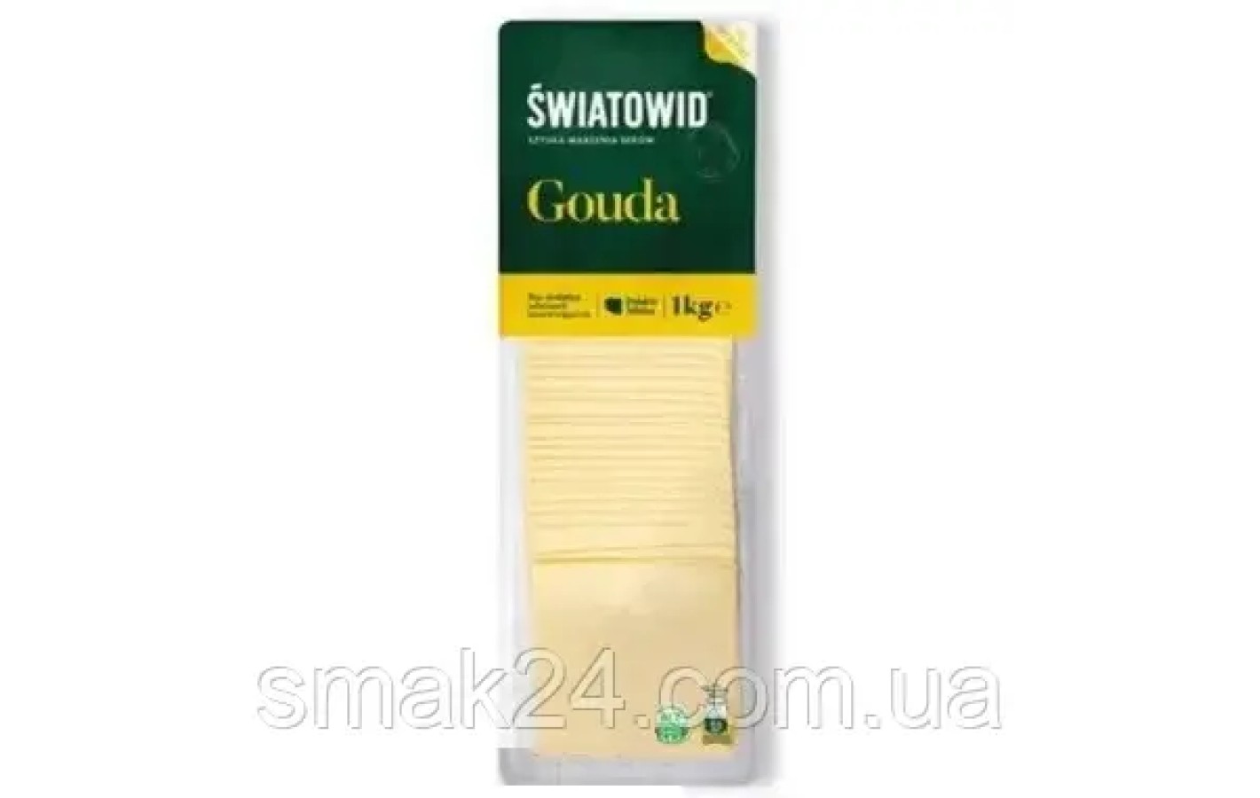 Сир у слайсах Gouda Swiatowid без консервантів 1 кг Польща