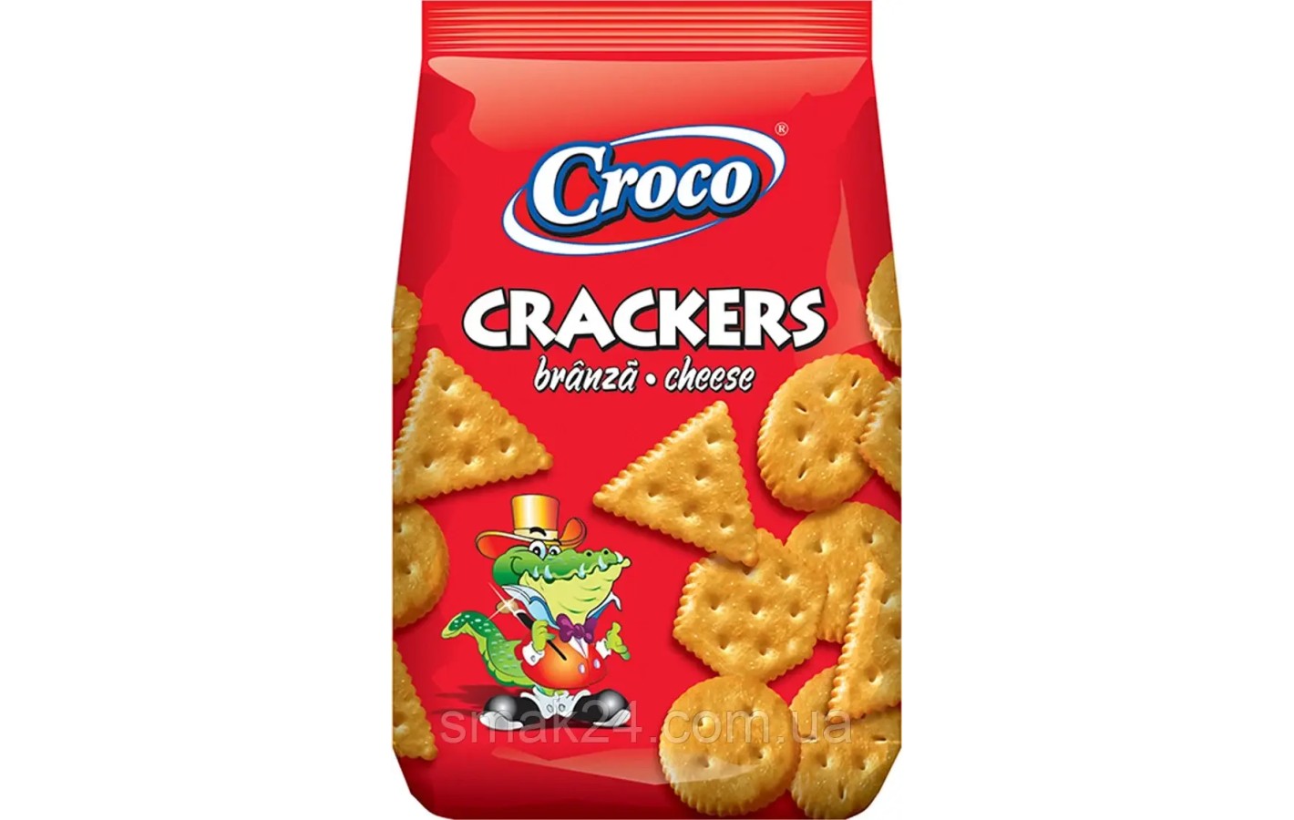 Крекер солоний зі смаком сиру Croco Crackers 100 г Румунія