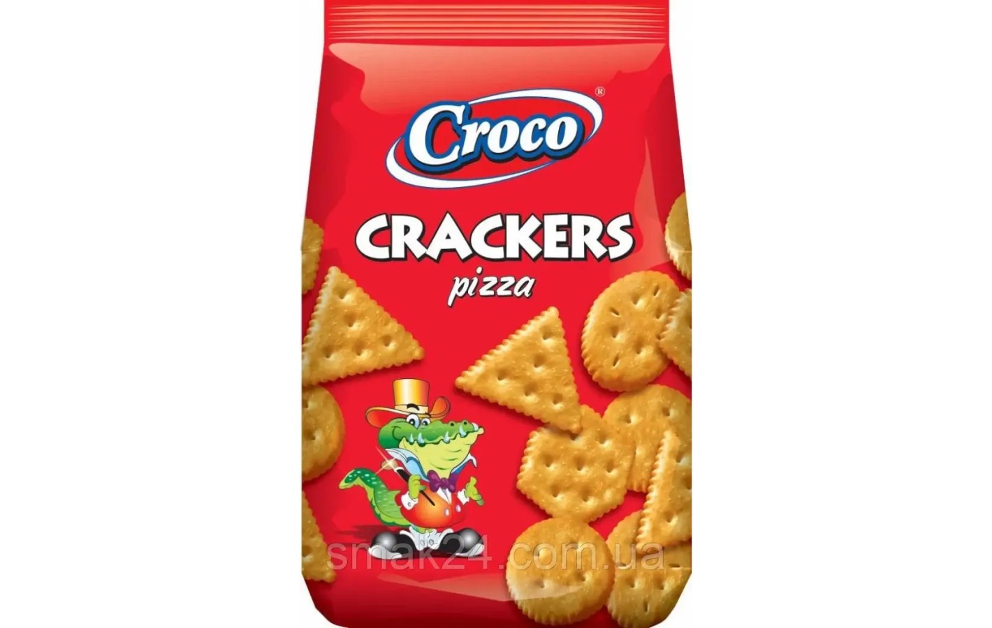 Крекер солоний зі смаком піци Croco Crackers 100 г Румунія