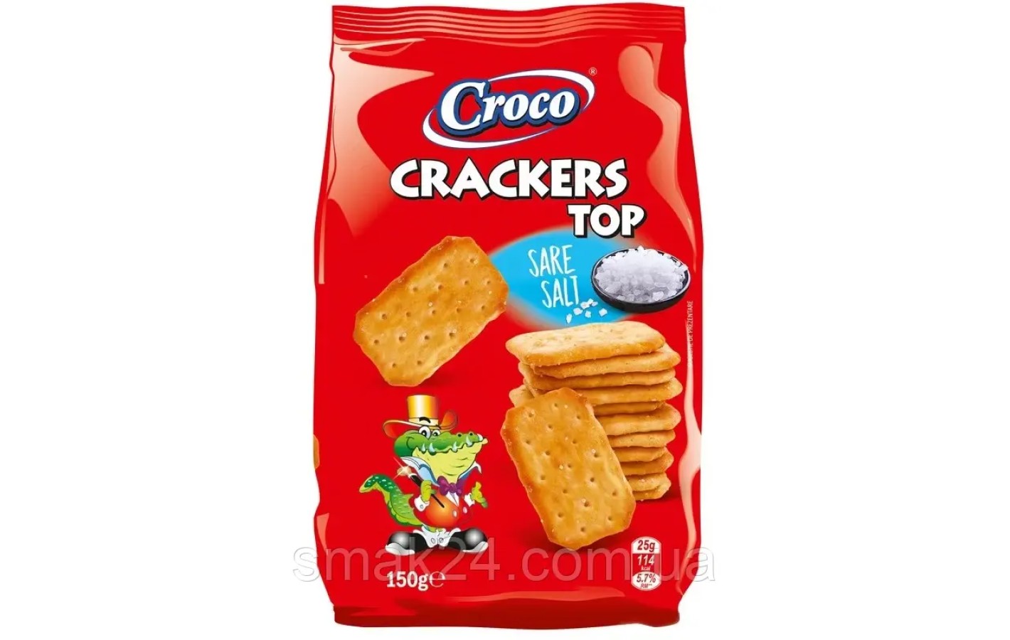 Крекер солоний Croco Crackers TOP 150 г Румунія