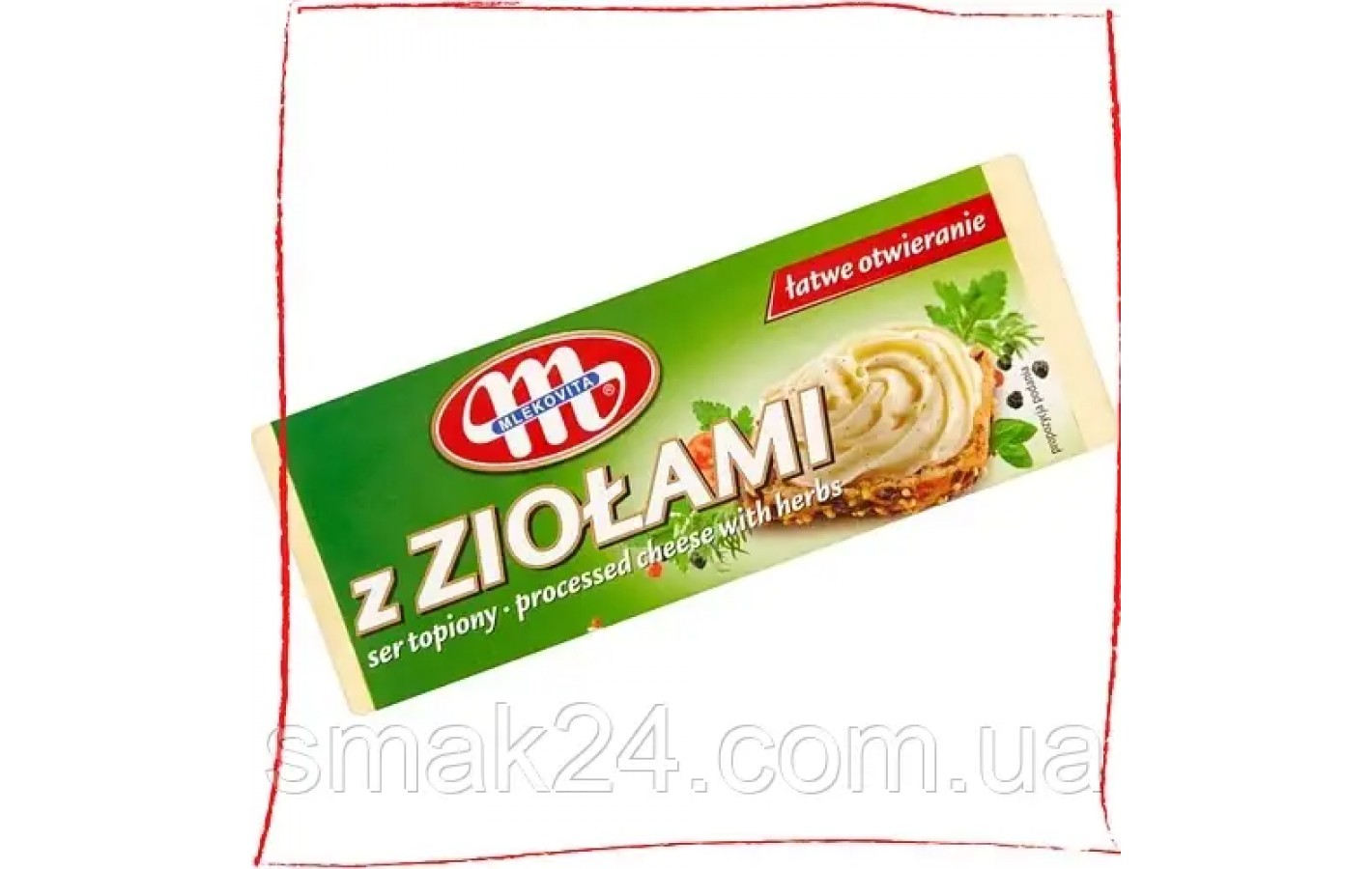 Сир плавлений Mlekovita z Ziolami 100 г Польща
