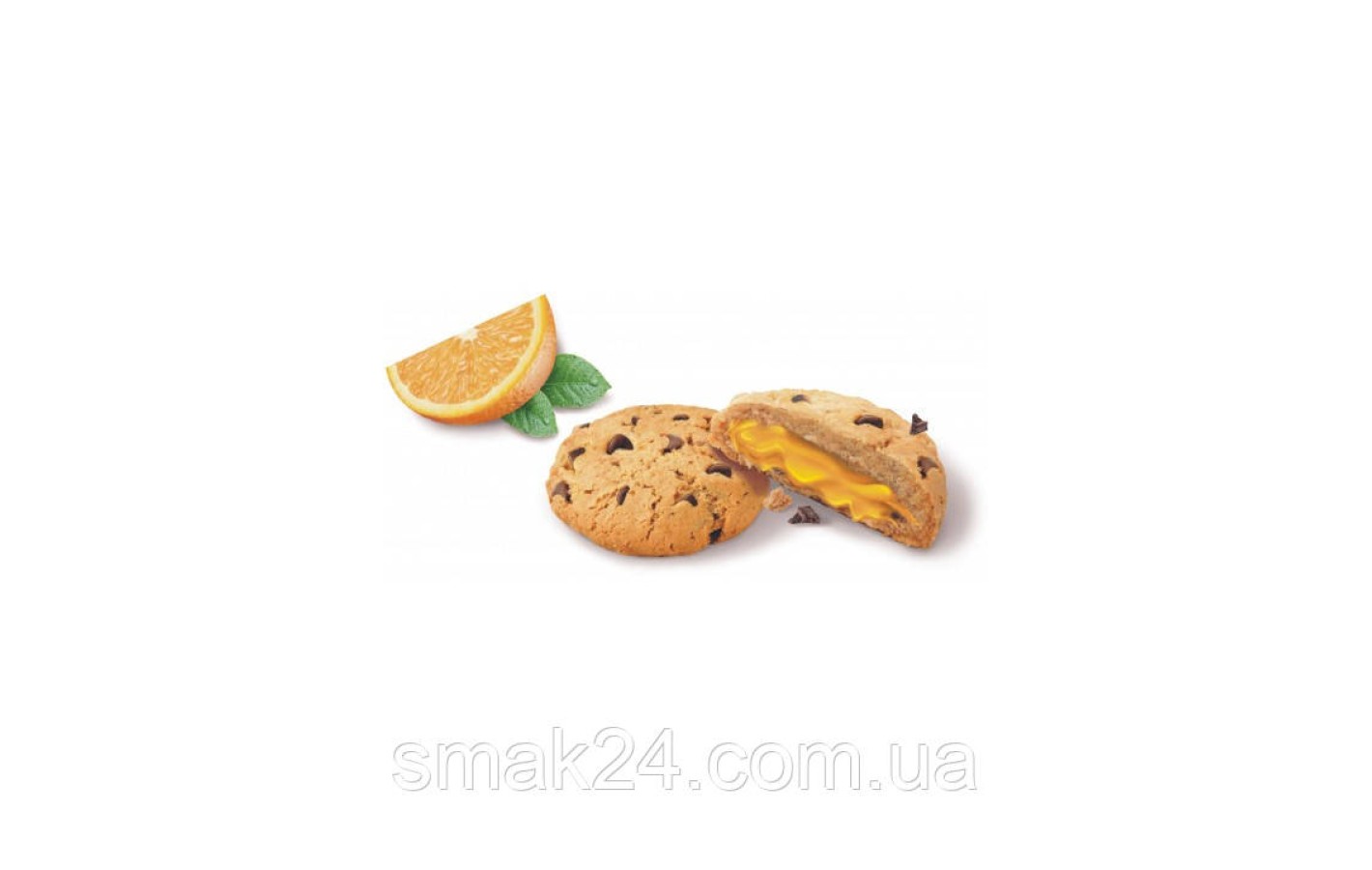 Печиво з апельcиновою начинкою та шматочками шоколаду Bogutti Choco Gutti 160г