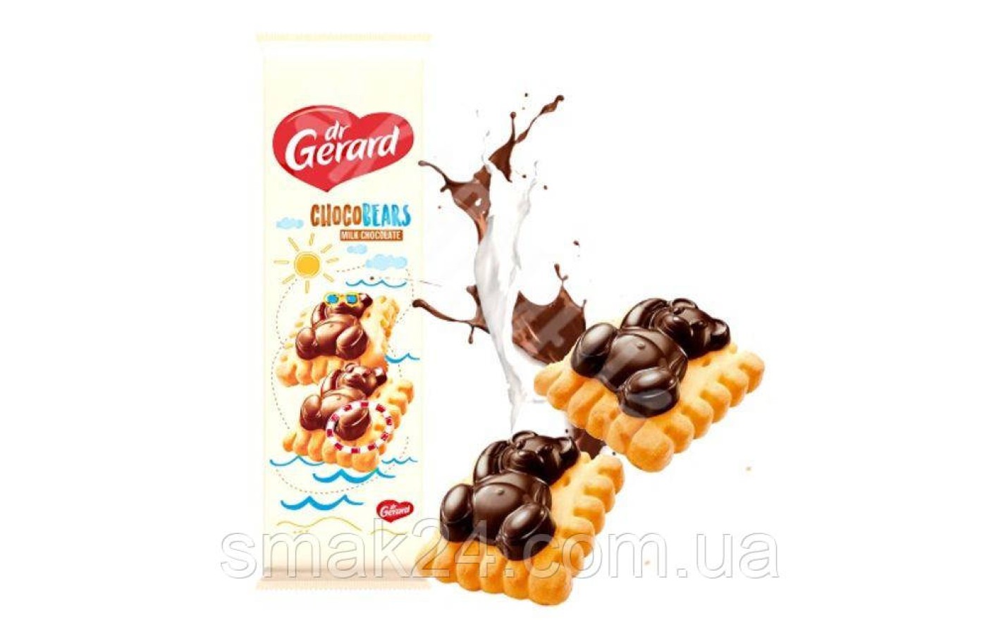 Печиво з кремовою начинкою та шоколадом Chocobears dr.Gerard 116г