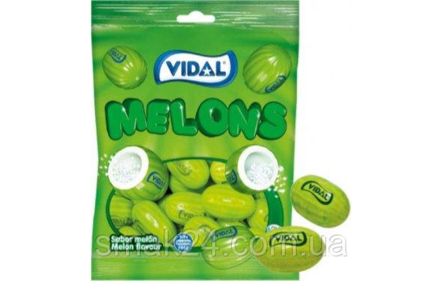 Жевательная резинка Без глютена Дыня ТМ VIDAL Melons 90г Испания