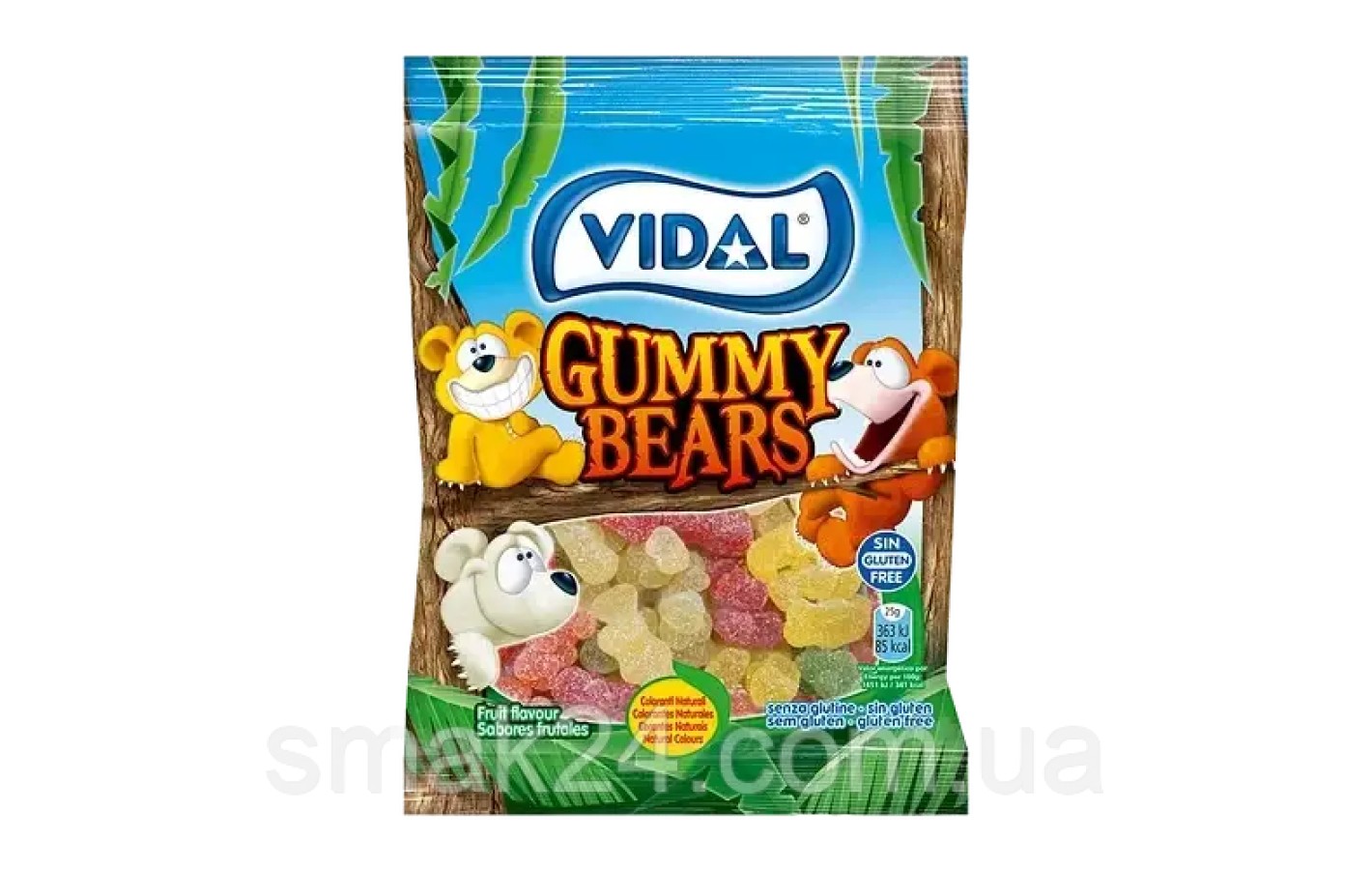 Желейные конфеты  Без глютена Мишки мармеладные ТМ VIDAL  90г Испания