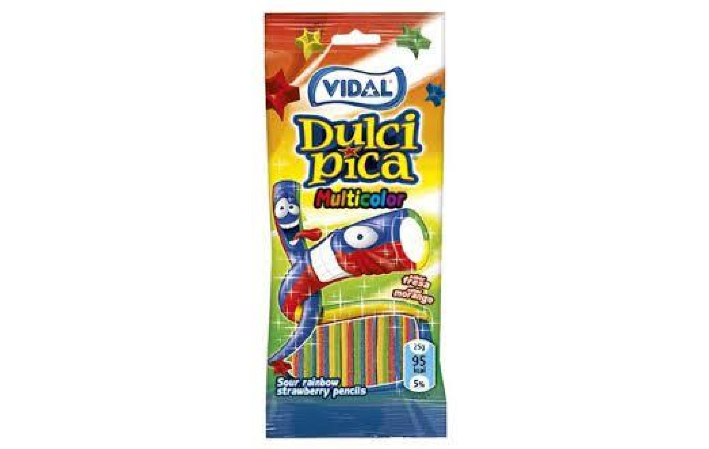 Желейні цукерки Райдужні олівці ТМ VIDAL Rainbow Pencils 100г Іспанія