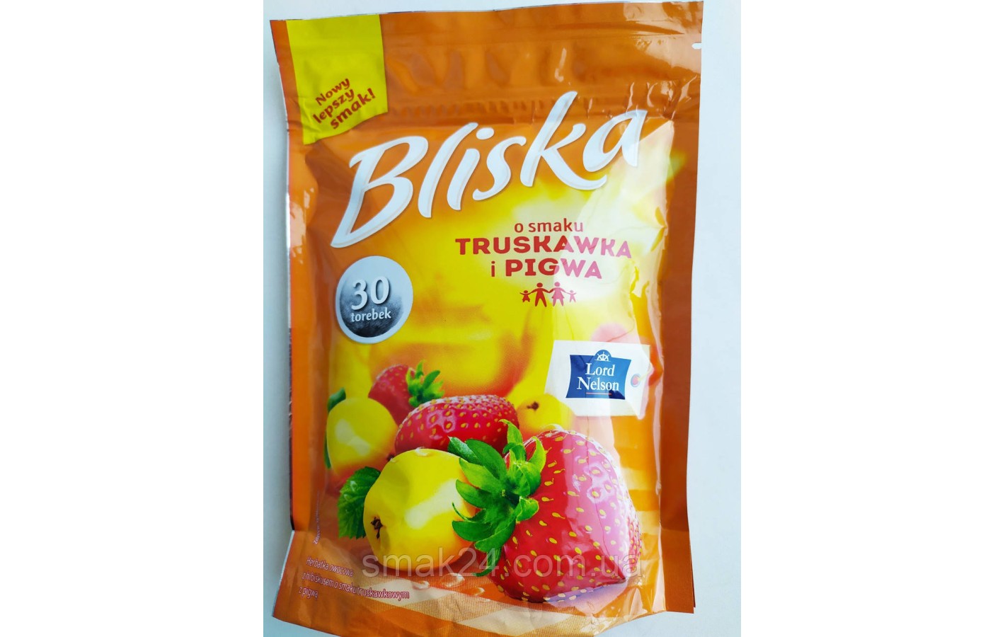 Чай со вкусом клубники и айвы Lord Nelson Bliska 30 пакет.