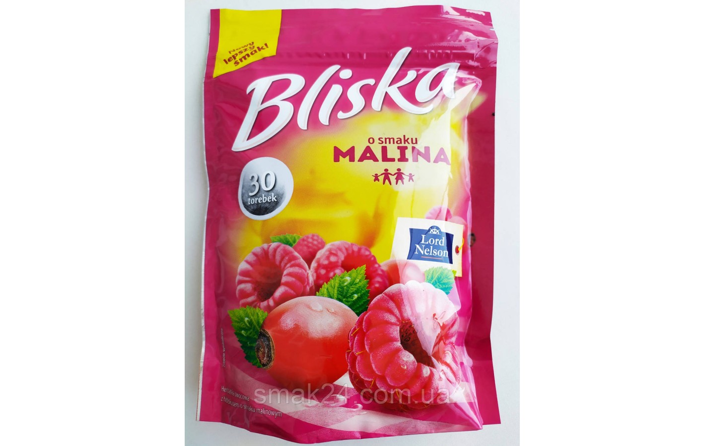 Чай со вкусом малины Lord Nelson Bliska 30 пакет.