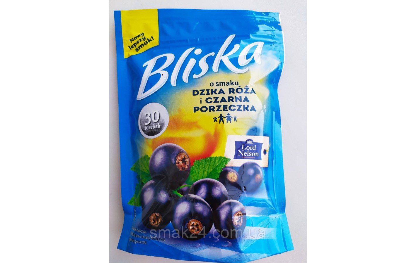 Чай со вкусом черной смородины и шиповника Lord Nelson Bliska 30 пакет.