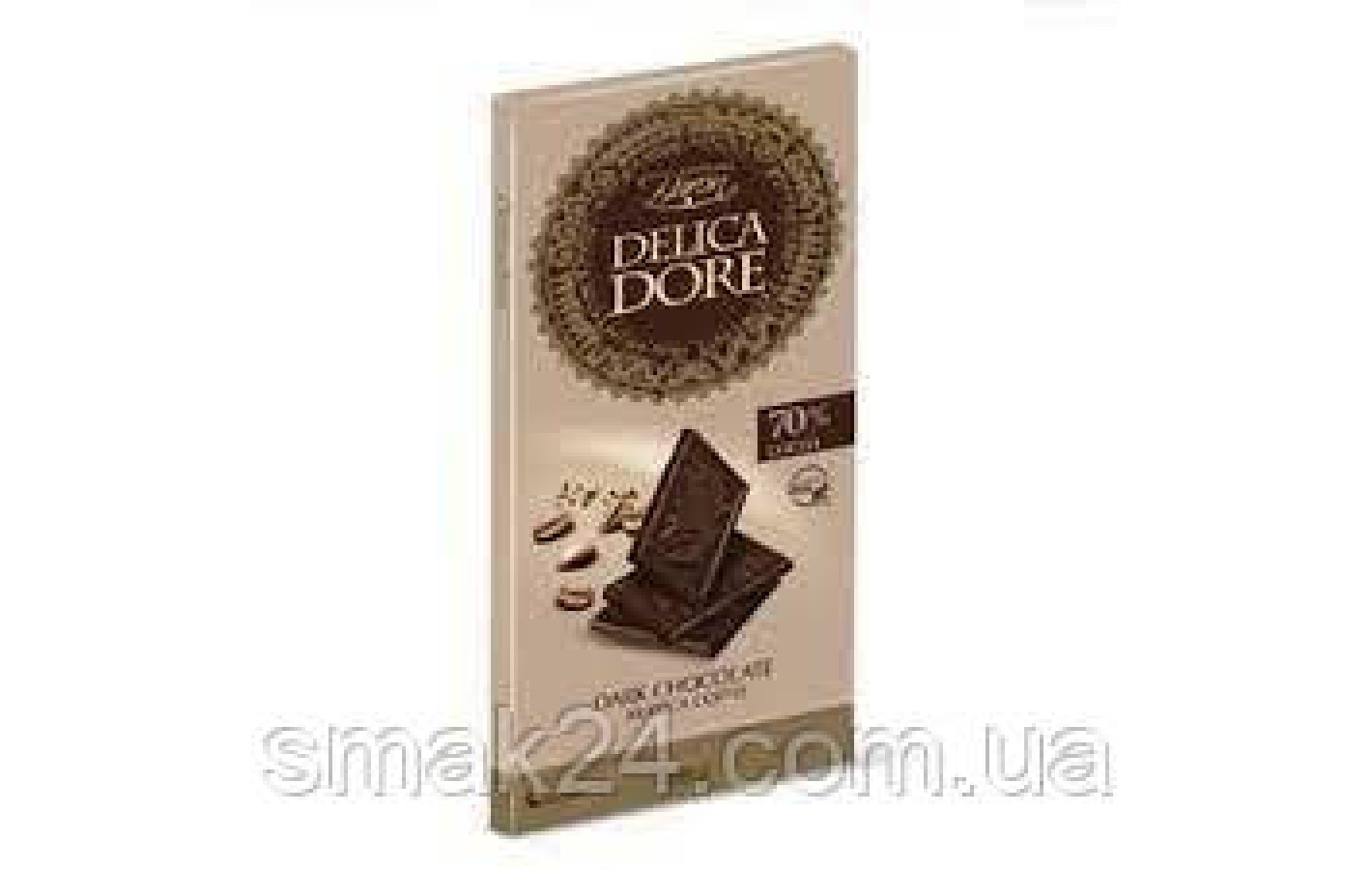 Шоколад чорний без пальмової олії Delicadore Arabica coffee 70% Baron 100г