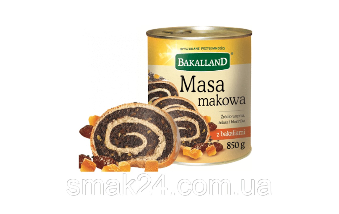 Макова маса з родзинками й апельсином Bakalland Польща 850г