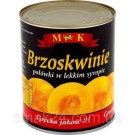 Персик половинками в легкому сиропі M&K Brzoskwinie 820 г Польща