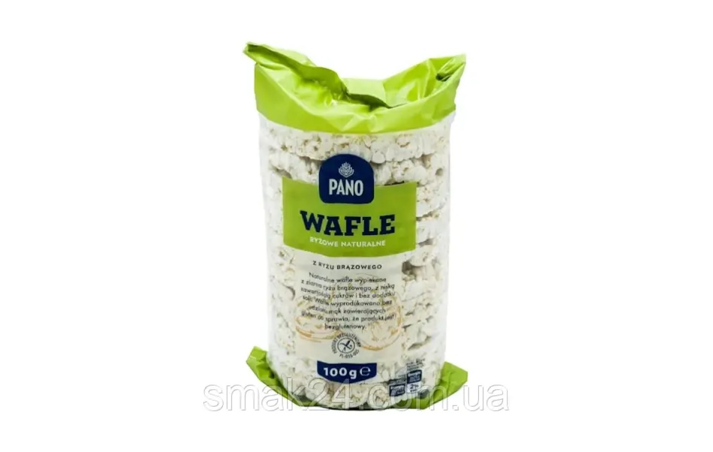 Рисові хлібці без глютену Pano Wafle ryzowe naturalne 100 г