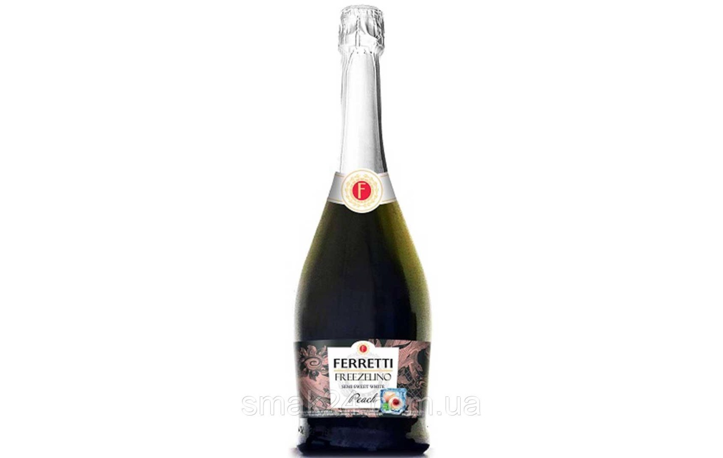 Напиток слабоалкогольный белый полусладкий на основе вина Ferretti Freezelino Персик  0.75 л