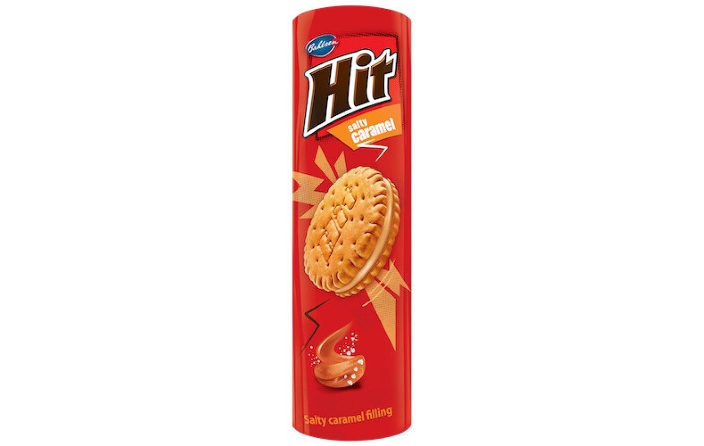 Печиво сендвіч Hit Salty Caramel із солоною карамеллю Польща 220г