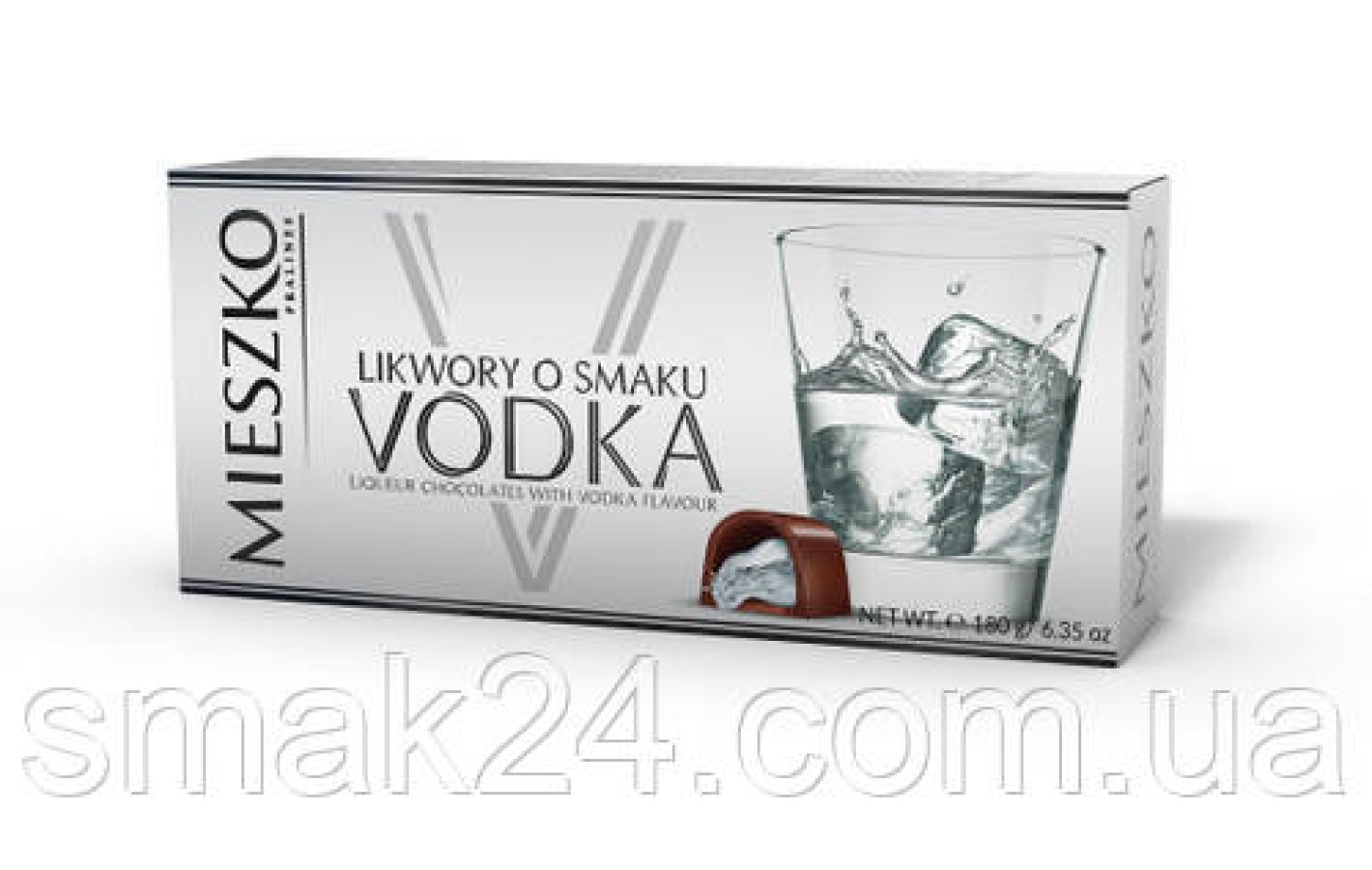 Конфеты шоколадные с ликером Mieszko Vodka Пралине  180 г