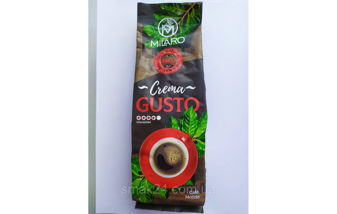 Кава мелена Milaro Crema Gusto Natural 100% 250г Іспанія