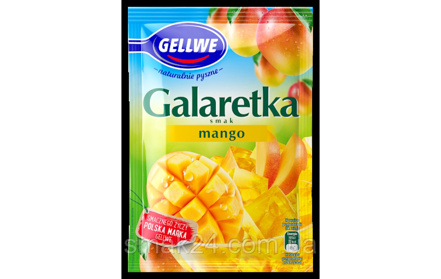 Желе (Galaretka) зі смаком манго Gellwe Польща 75г