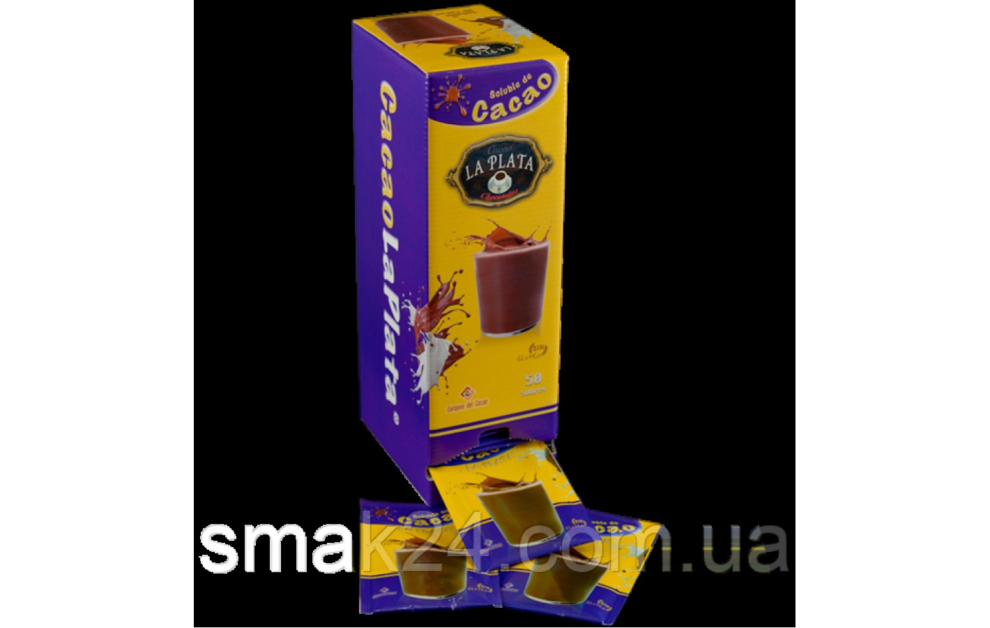 Какао без глютена растворимое La Plata Soluble Cacao Irresistible Sabor 1пак.х18г Испания