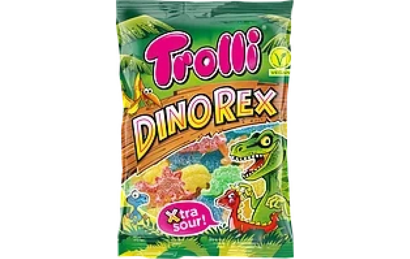 Желейні цукерки кислі Динозаврики Trolli Dino Rex Sour Німеччина 100г