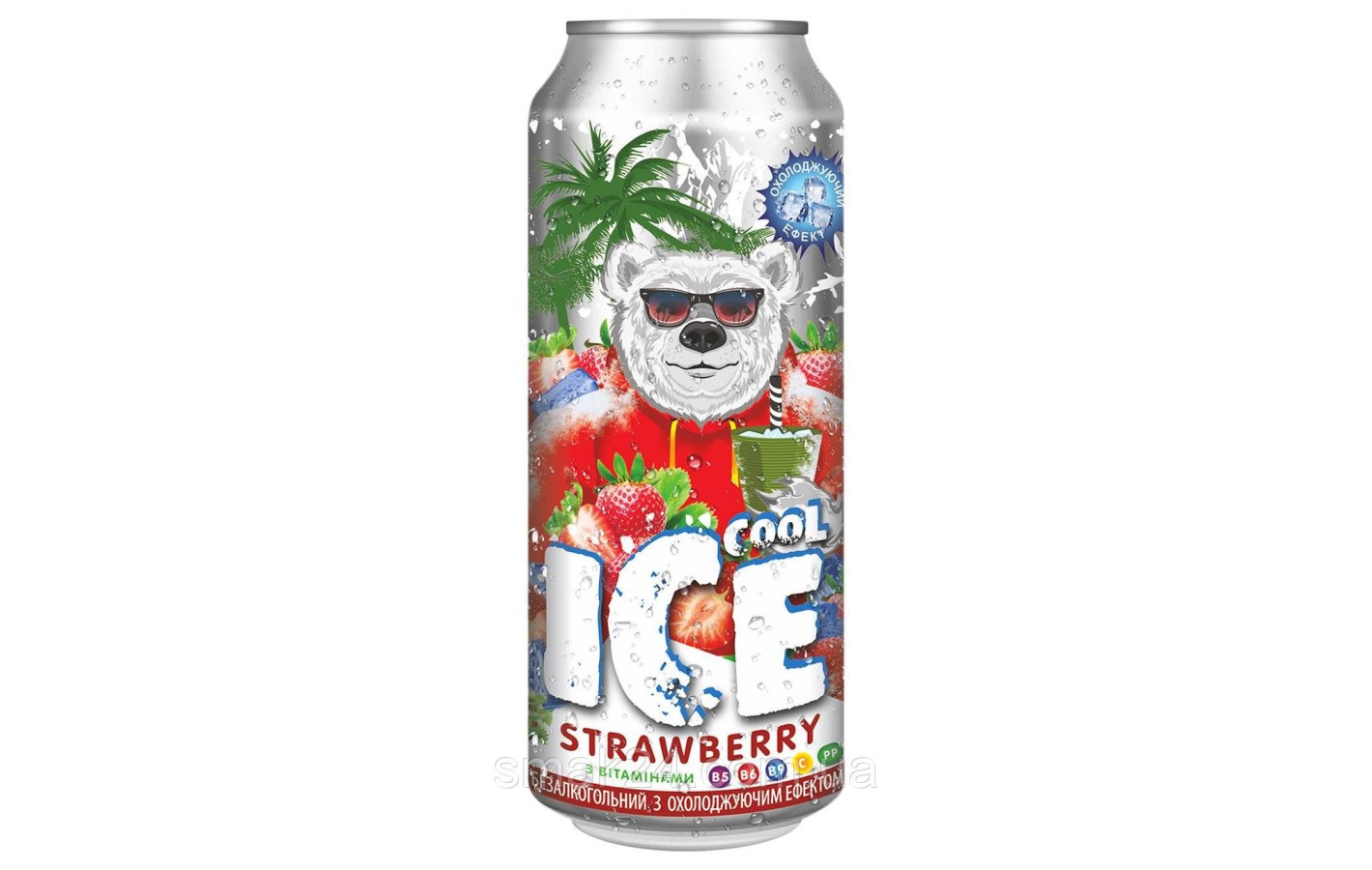 Напиток газированный Клубника  Ice Cool 0.5л