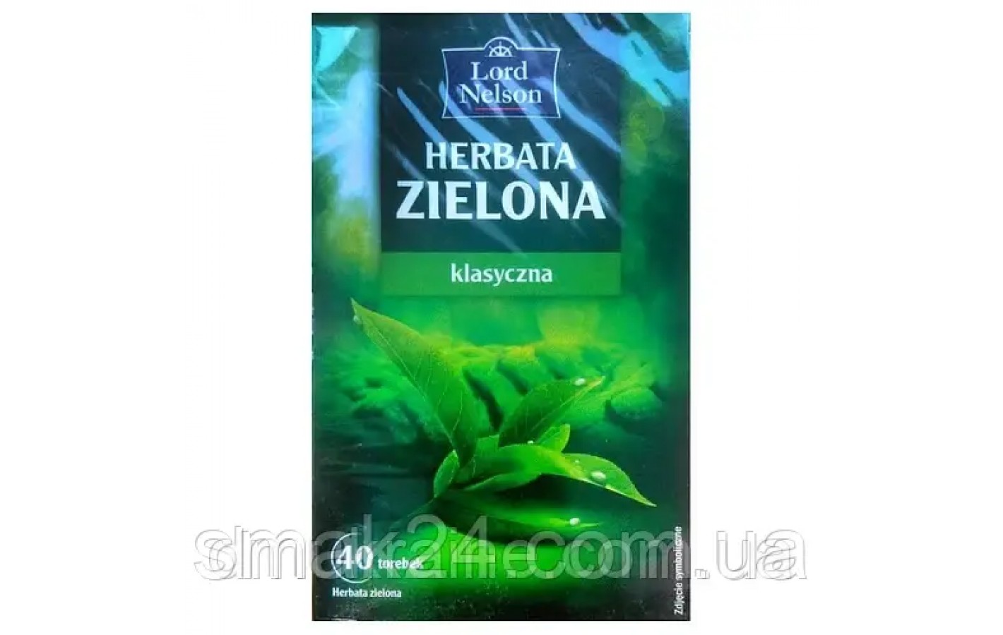 Чай зеленый классика Lord Nelson Zelona 40пакет. Польша