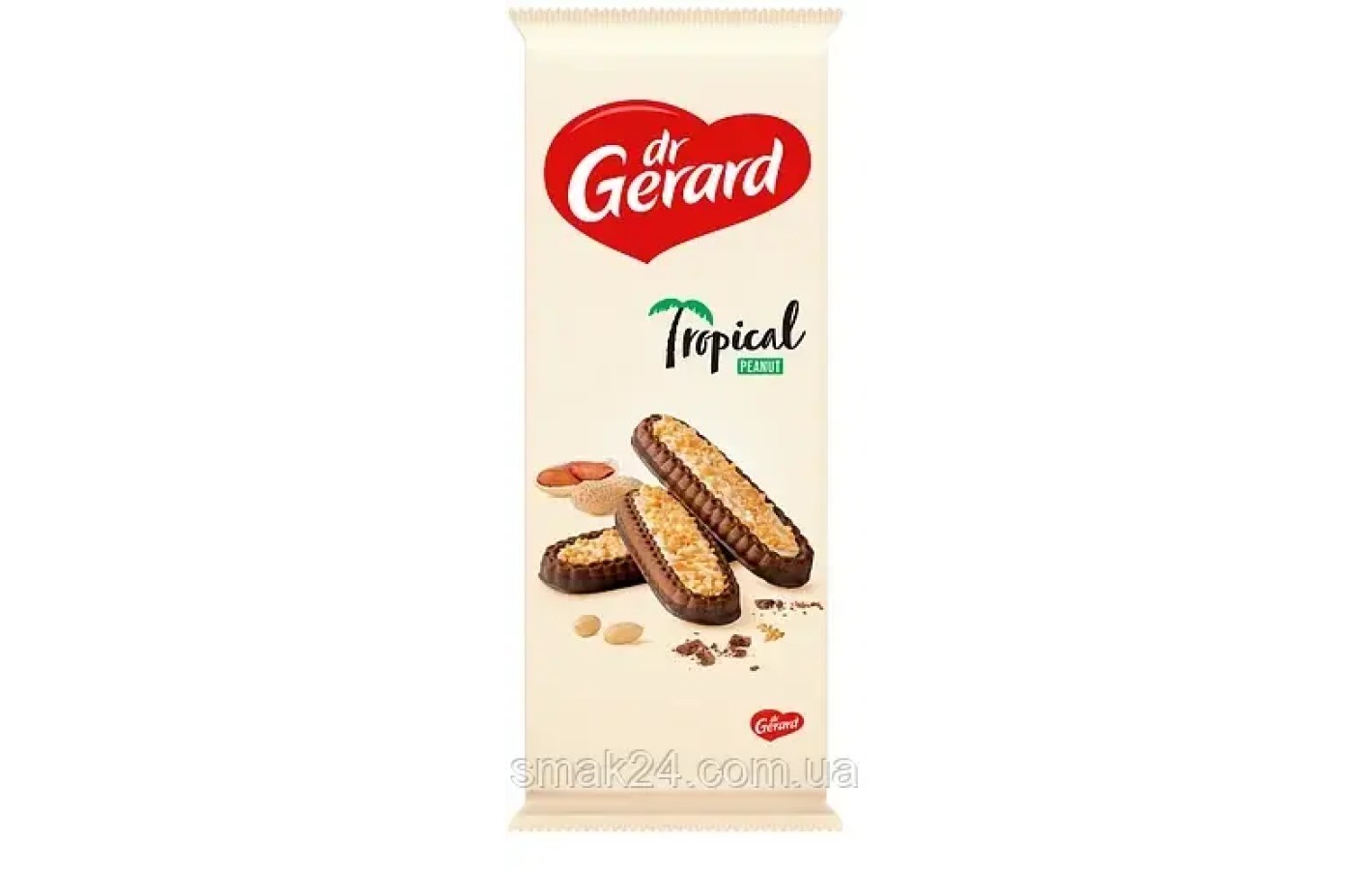 Печенье Tropical с кремовой начинкой и орехами dr.Gerard 180г