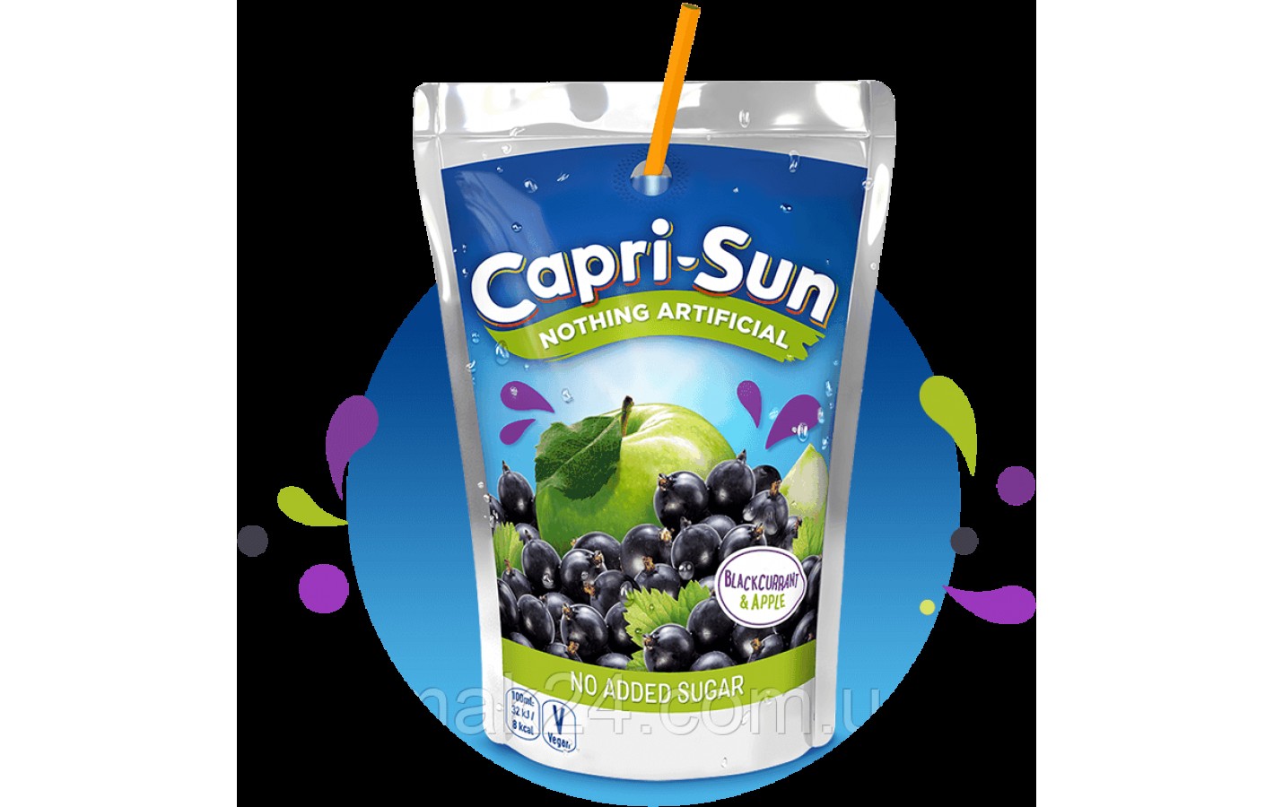 Сок Без сахара Capri-Sun черная смородина, яблоко 200 мл (10шт/1 упак) Германия