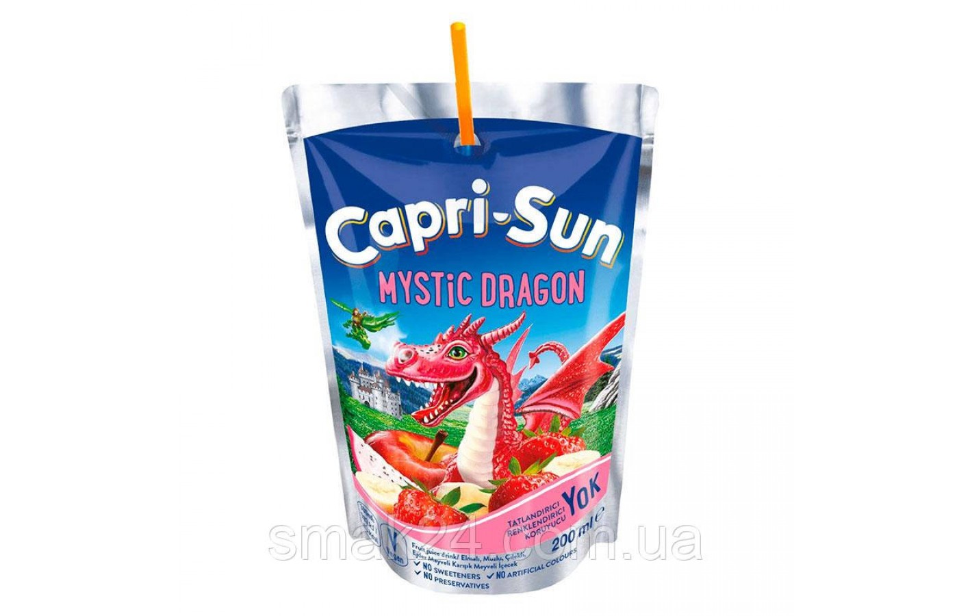 Сок яблоко, клубника, банан Capri-Sun Mystic Dragon 200 мл (10шт/1упак) Германия