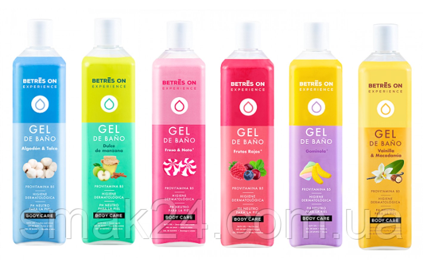 Гель для душа Клубничный крем Betres On Gel de Ducha Fresa & Nata 750мл Испания
