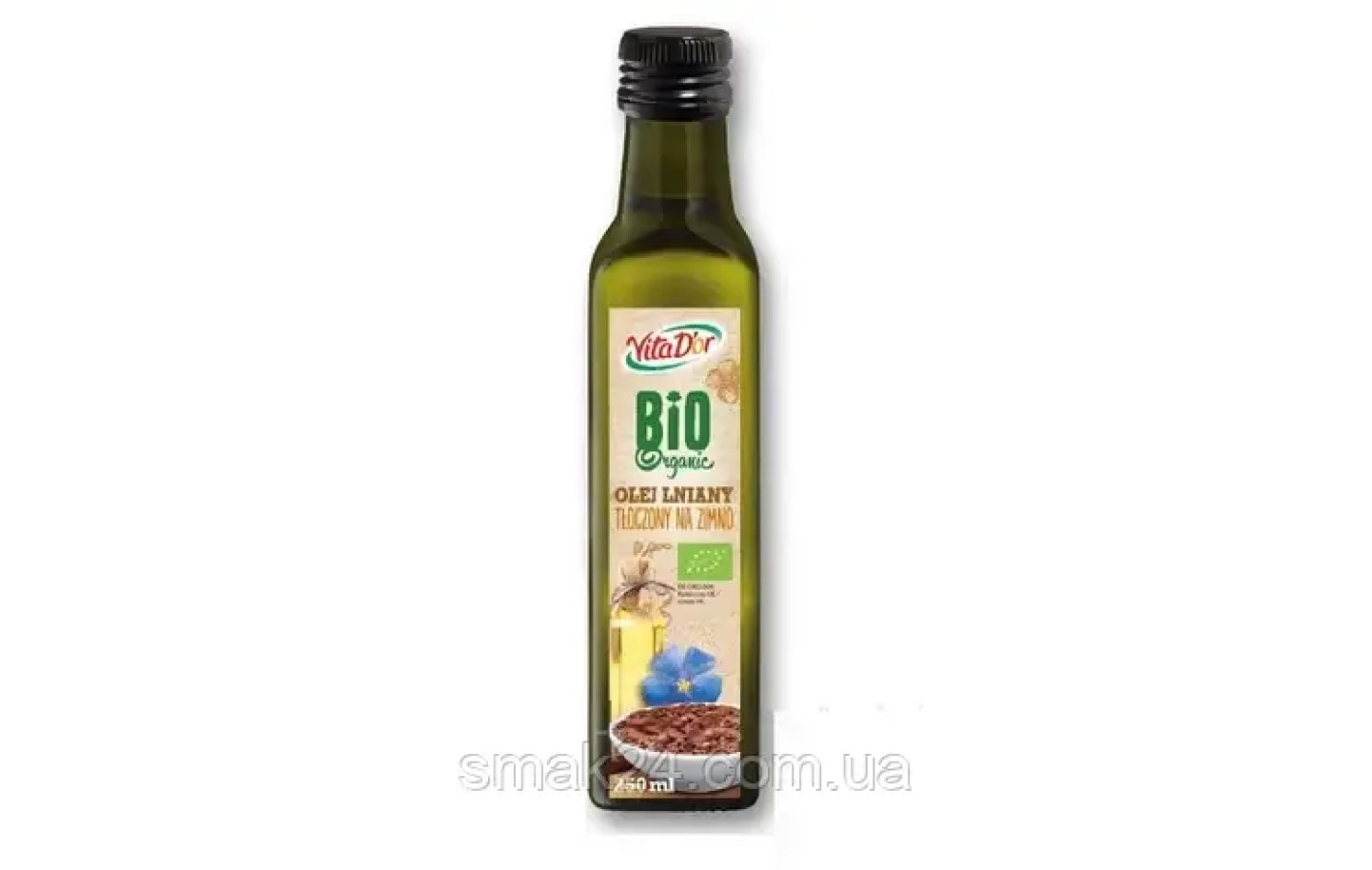 Масло льняное BIO Organic VitaD`or 250 мл