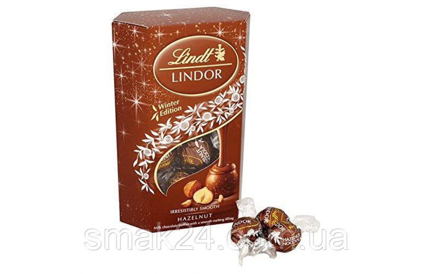 Цукерки шоколадні з лісовим горіхом Lindt Lindor Hazelnut 500 г Швейцарія